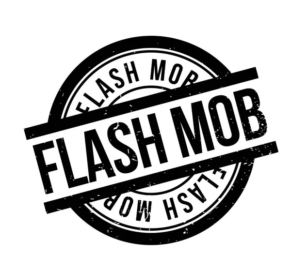 Flash mob carimbo de borracha — Vetor de Stock