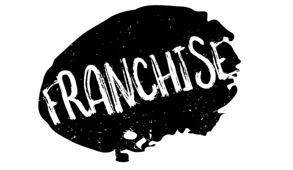 Timbre en caoutchouc Franchise — Image vectorielle