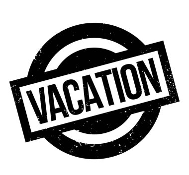 Vacation rubber stamp clipart