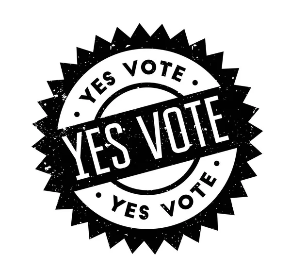 Yes Vote rubber stamp — Stock Vector