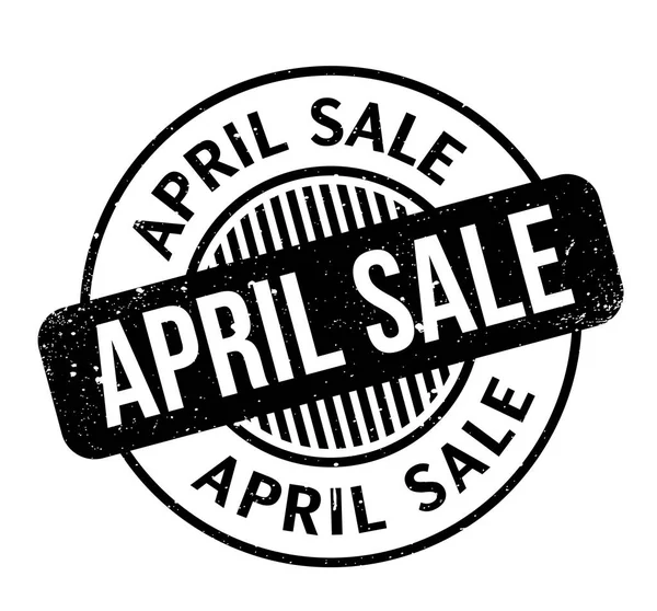 April Verkauf Gummistempel — Stockvektor