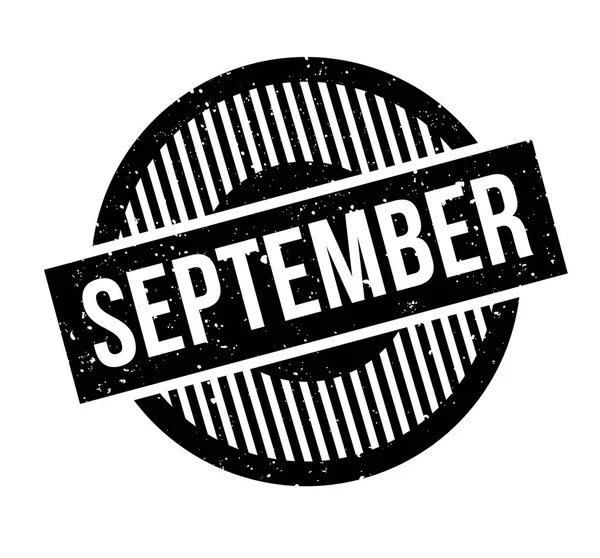 September-Stempel — Stockvektor