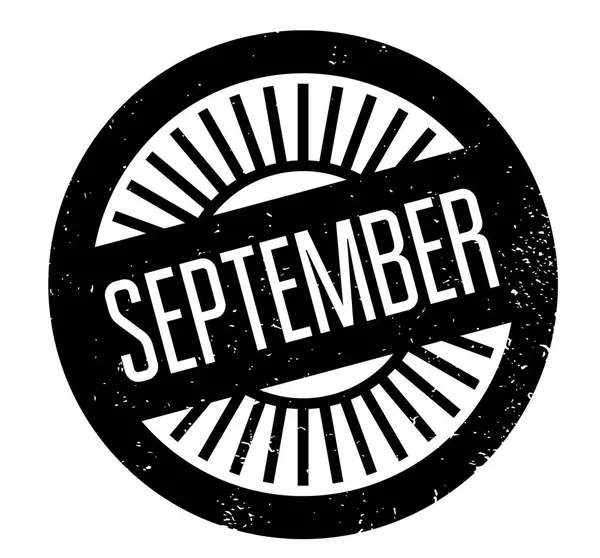 September-Stempel — Stockvektor