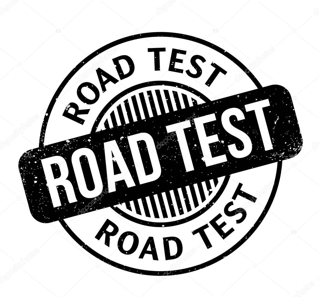 Road Test rubber stamp