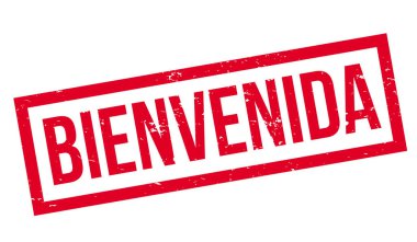 Bienvenida rubber stamp