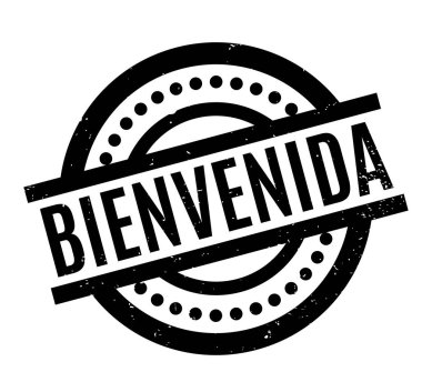 Bienvenida rubber stamp