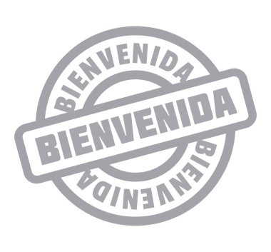 Bienvenida rubber stamp