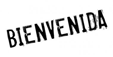 Bienvenida rubber stamp