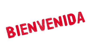 Bienvenida rubber stamp
