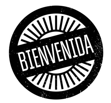 Bienvenida rubber stamp