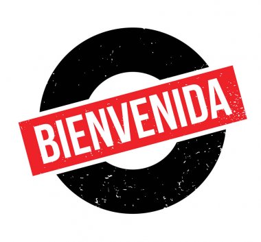 Bienvenida rubber stamp