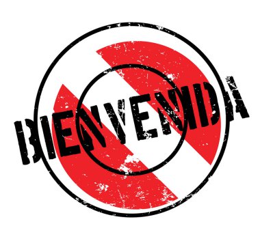 Bienvenida rubber stamp