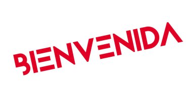 Bienvenida rubber stamp