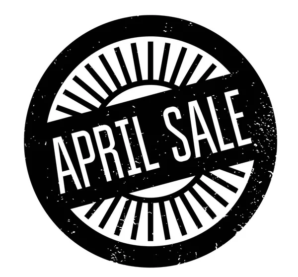 April Verkauf Gummistempel — Stockvektor