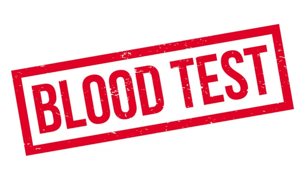 Teste de sangue Carimbo de borracha — Vetor de Stock