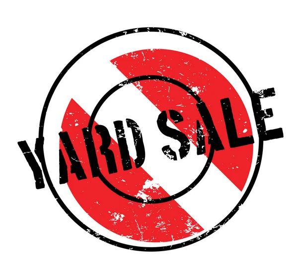Yard Venta sello de goma — Vector de stock