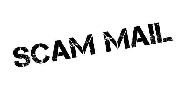 Cap karet Scam Mail - Stok Vektor