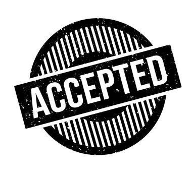 kabul edilen lastik damgası