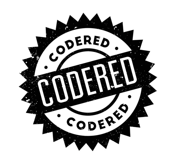 CodeRed Rubberstempel — Stockvector