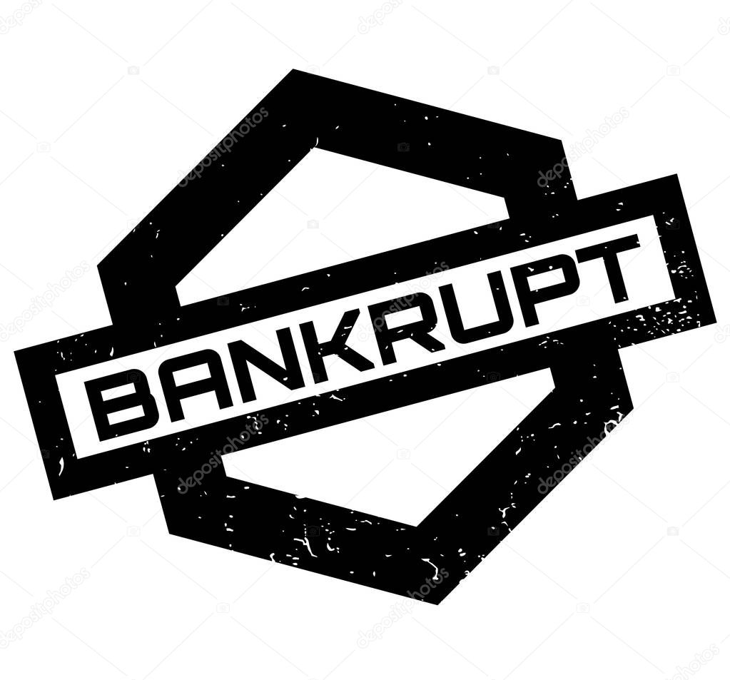 Bankrupt rubber stamp