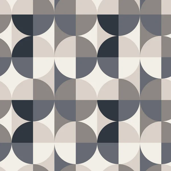 Cirkel fyrkantig illusion sömlösa mönster — Stock vektor