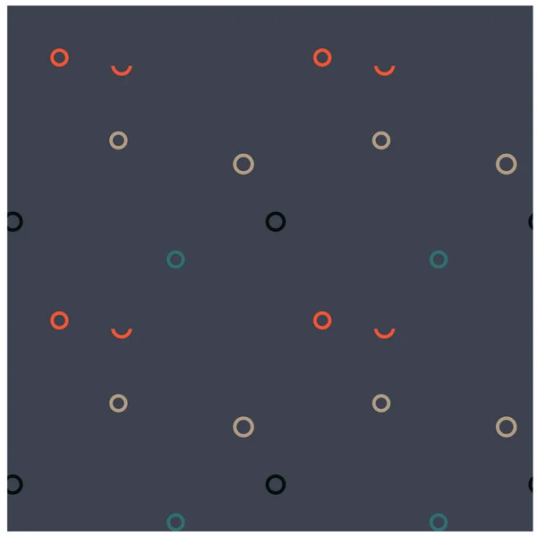 Tomma cirklar sömlösa mönster — Stock vektor
