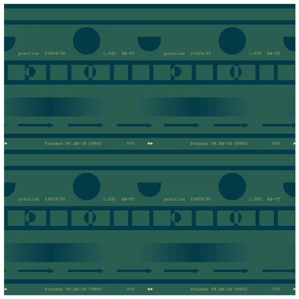 Technologische naadloze patroon — Stockvector