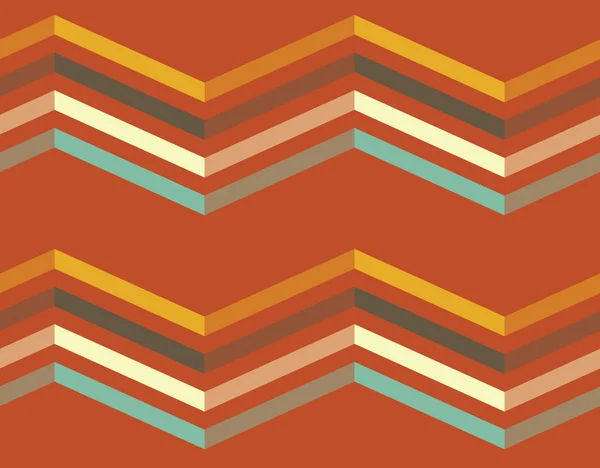 Couleur zigzag lignes motif sans couture — Image vectorielle