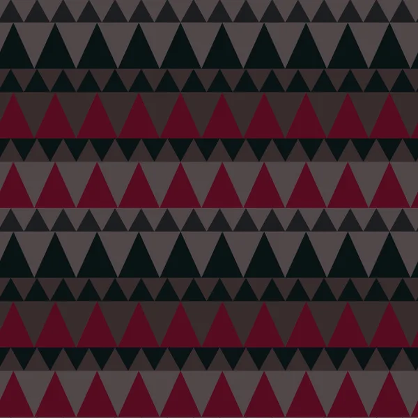Dreieckige Wald Berg nahtlose Muster — Stockvektor