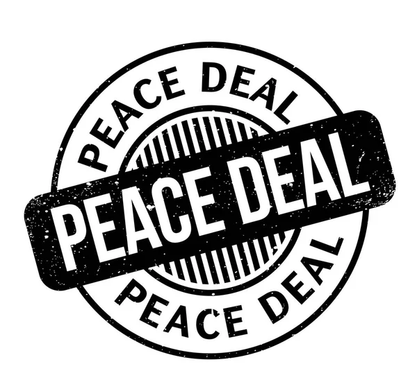 和平协议橡皮戳 — 图库矢量图片
