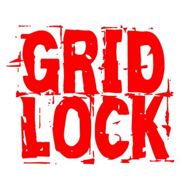 Trafik tıkanıklığı damga tipografik damgası