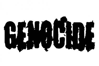 Soykırım damgası tipografik damgası
