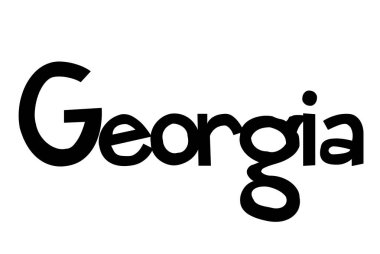 Georgia damgasını tipografik damgası