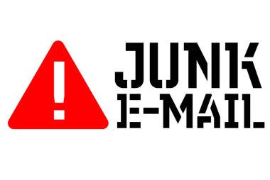 Önemsiz e-posta tipografik damgası