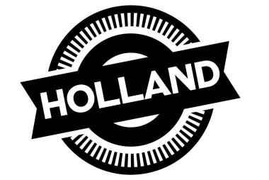 Holland tipografik damgası