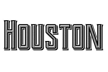 Houston tipografik damgası