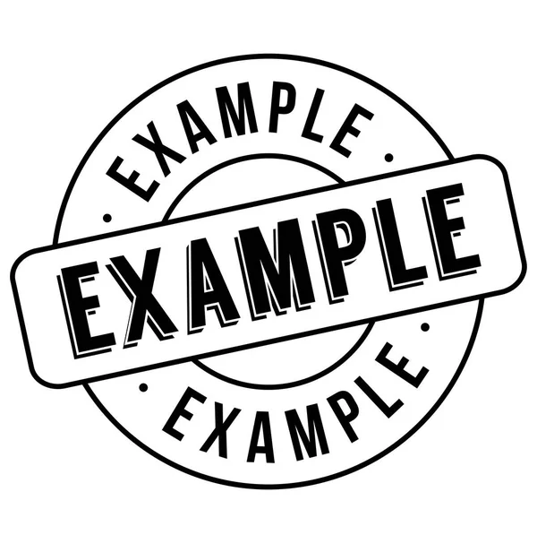 Example stamp typ — Stock Vector