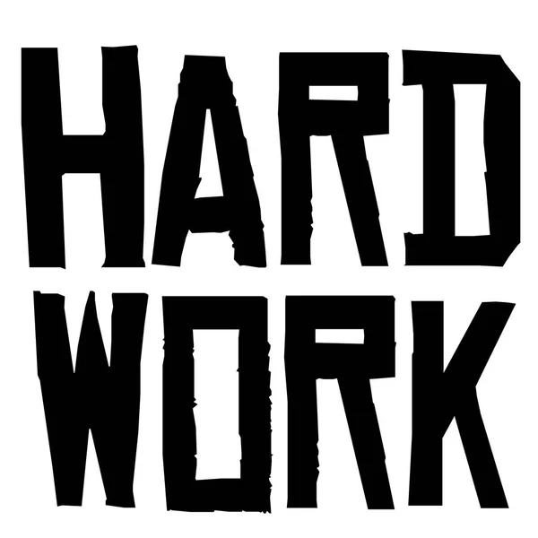 Sello tipográfico Hard Work — Vector de stock