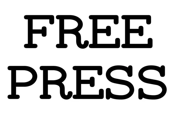 Free Press stamp typographic stamp — Stock Vector