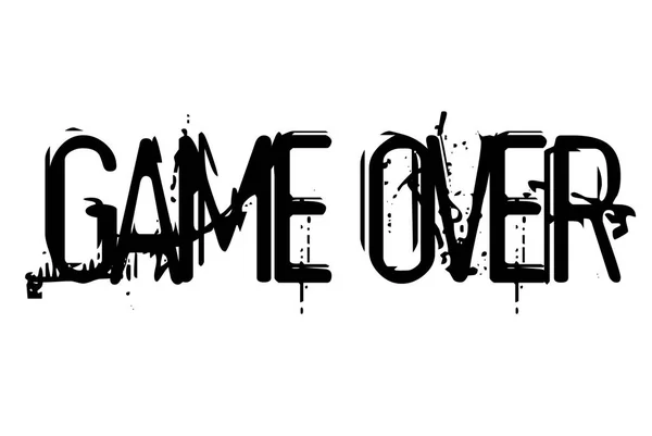 Game Over stempel typografische stempel — Stockvector