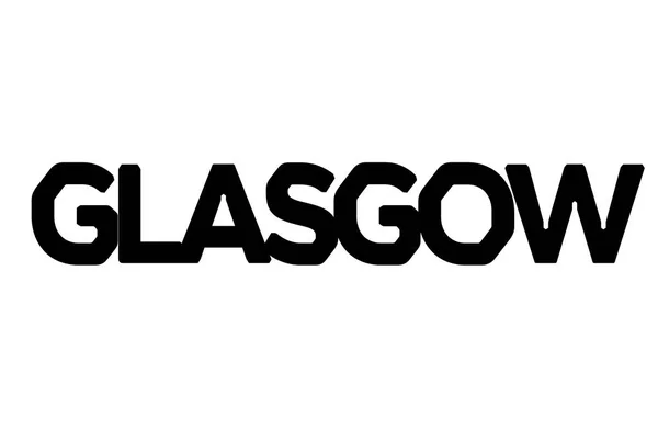 Timbro Glasgow timbro tipografico — Vettoriale Stock