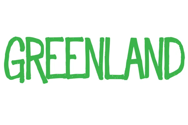 Greenland typographic stamp — Stock Vector
