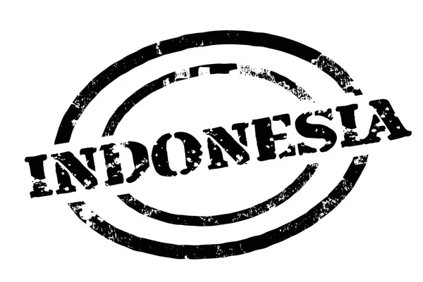 Indonesien typografiska stämpel — Stock vektor