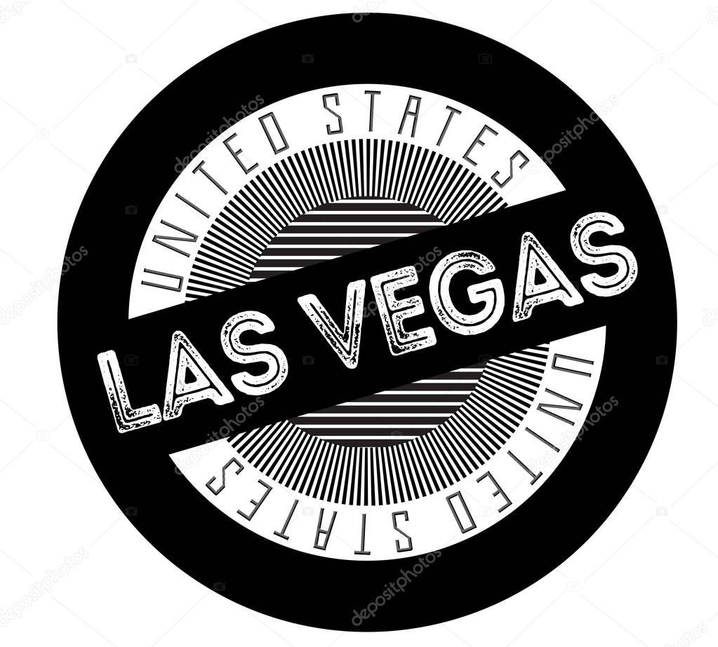 Las Vegas typographic stamp. Typographic sign, badge or logo.