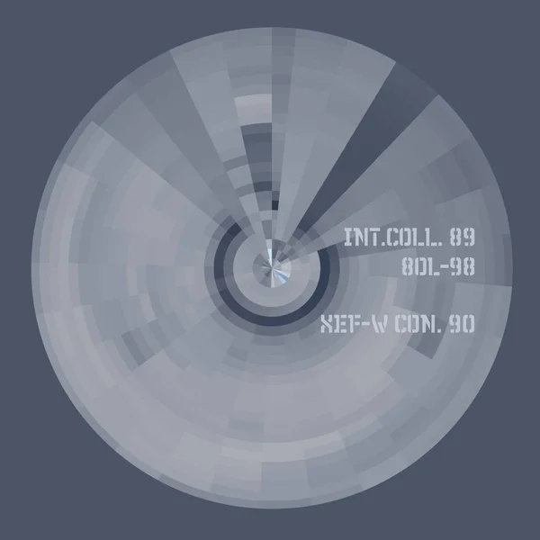 Interface futuriste résumé radial 6 — Image vectorielle