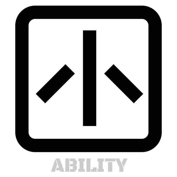Ability conceptual graphic icon — Stock Vector