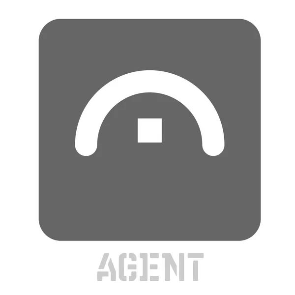 Agent conceptuele grafische pictogram — Stockvector