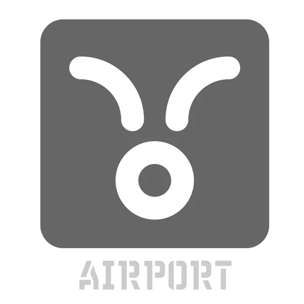 Repülőtér fogalmi grafikus ikon — Stock Vector