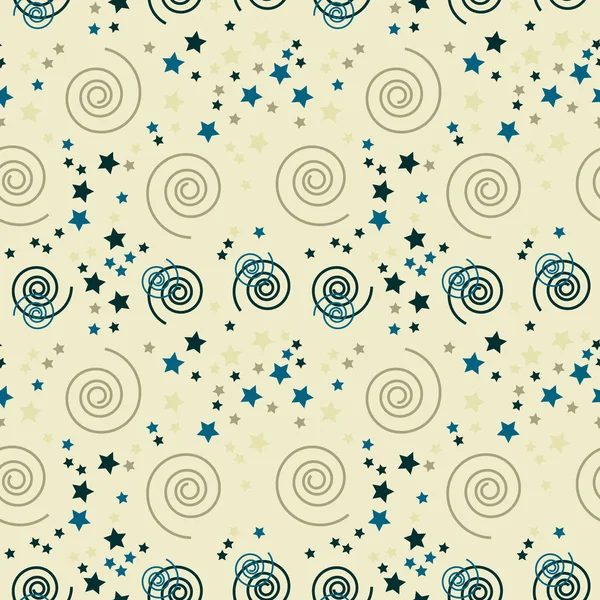 Fantastisk spiraler kreativa mönster — Stock vektor