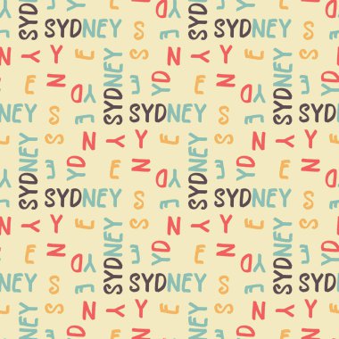 Sydney desen sorunsuz tasarım